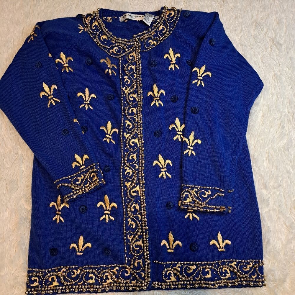 Michael Simon Beaded Sweater‎